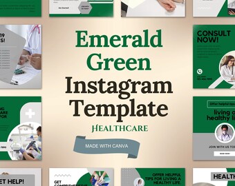 Plantilla de Instagram de Emerald Green Healthcare: Diseño editable en Canva