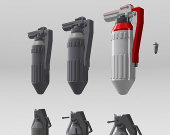 Halo Inspired Biofoam Canisters - 3D Model - Digital Files