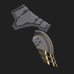 Halo Inspired UNSC Officer Shoulder Pauldron - 3D Model - Digital File