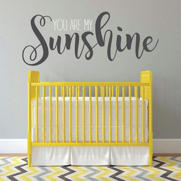 You Are My Sunshine Wall Decal - Etsy