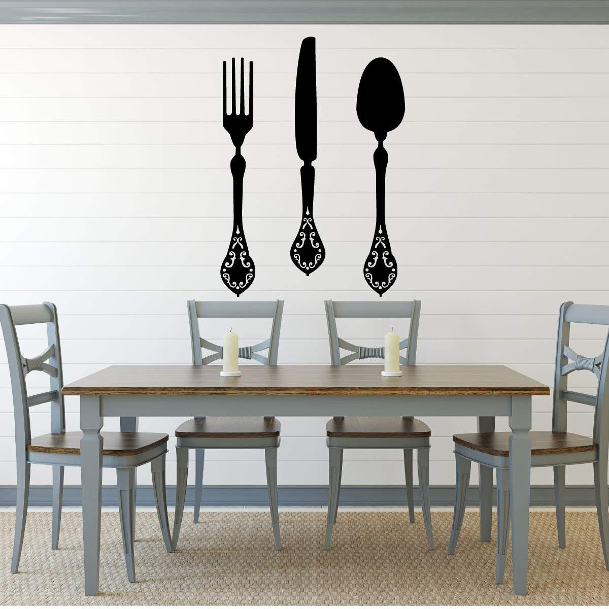 Fork Knife Spoon Wall Decor Vinyl Decal for Kitchens and Etsy
