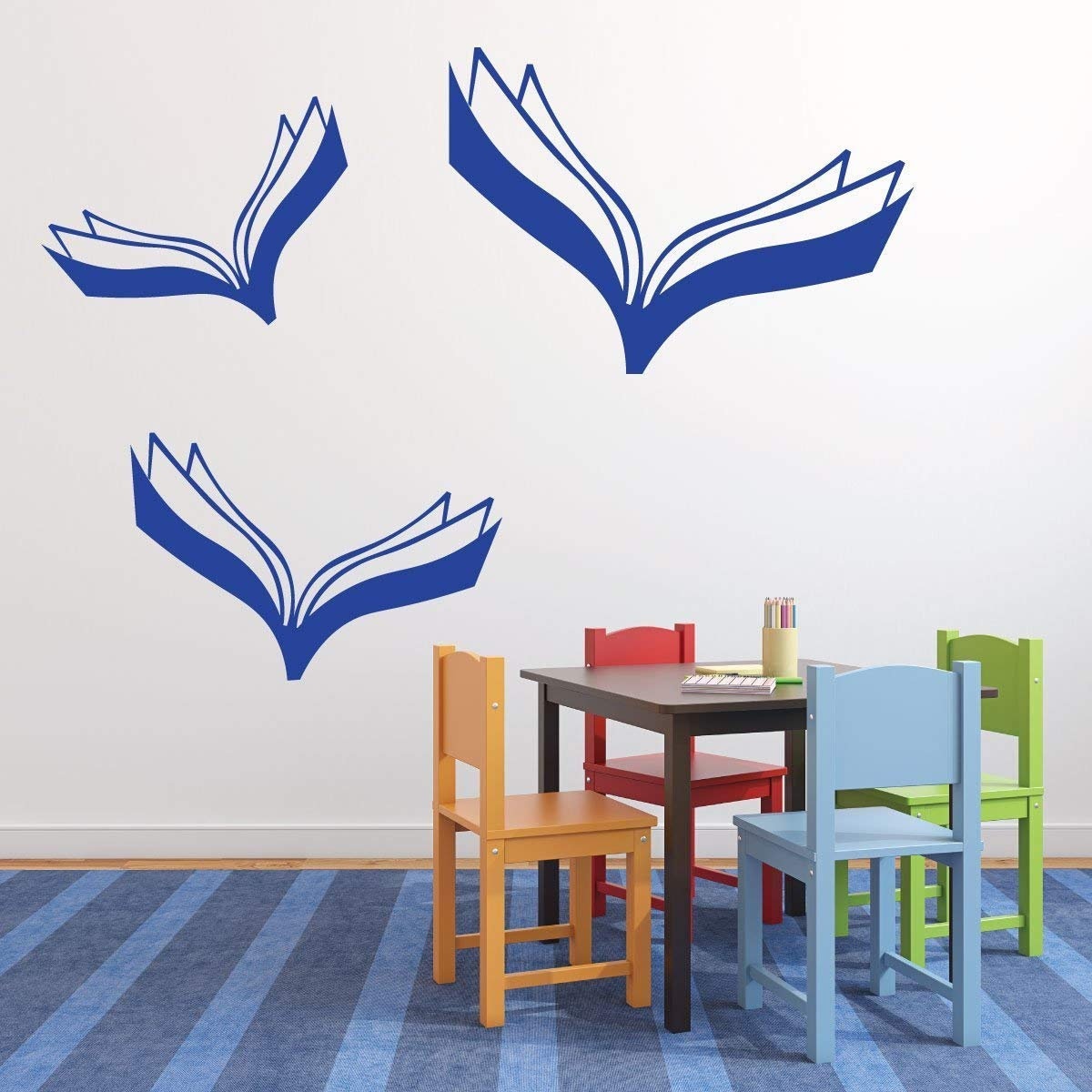 Book Vinyl Decal, Library Wall Decor, Library Decorations, Books Reading Decal, Library Wall Decal, Book Vinyl Sticker, Classroom Playroom