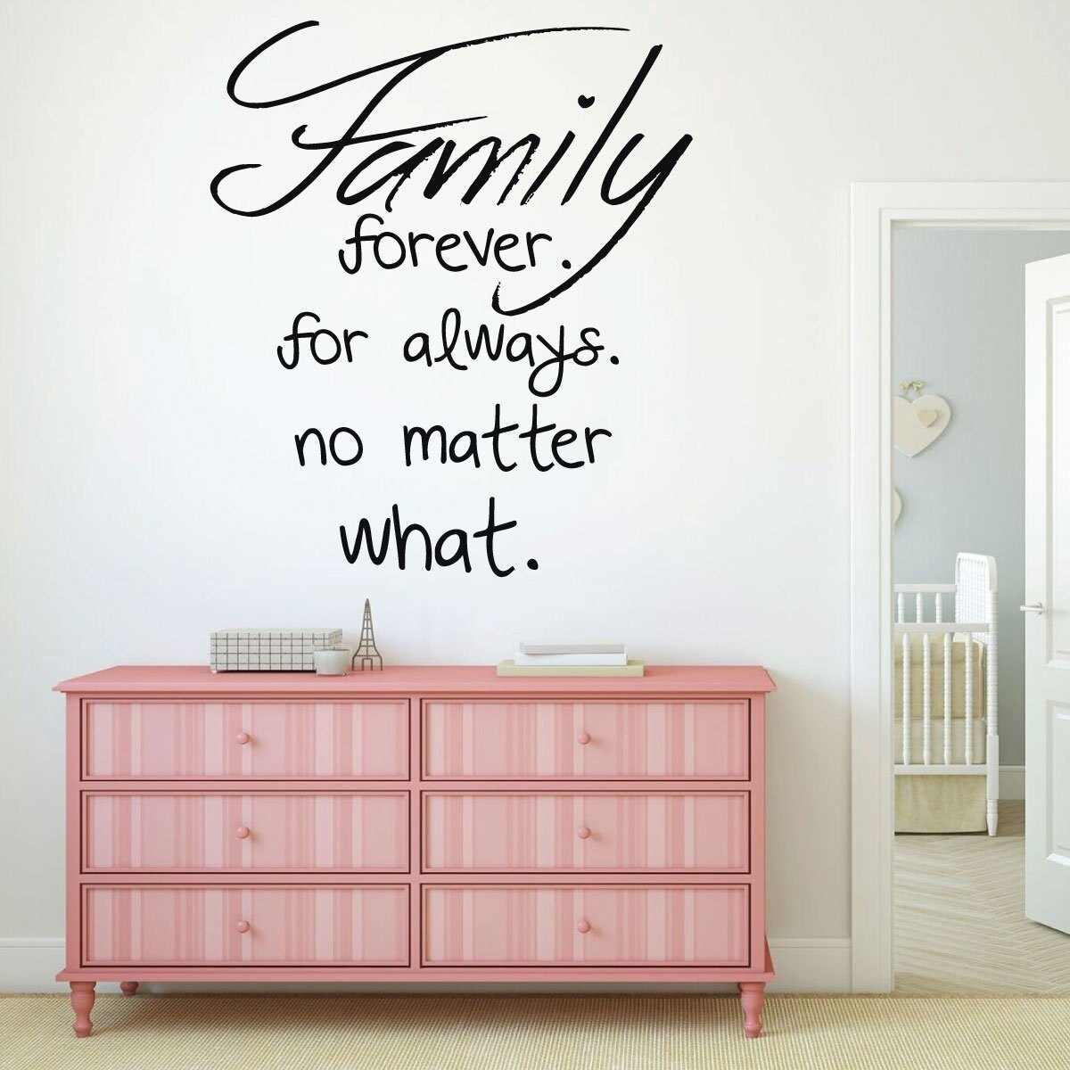 Family Is Forever Family Wall Sticker Quote Vinyl Decal Transfer Art - MGW032