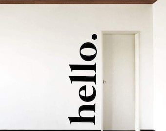 Hello Wall Decor - Vinyl Lettering for Door, Window,