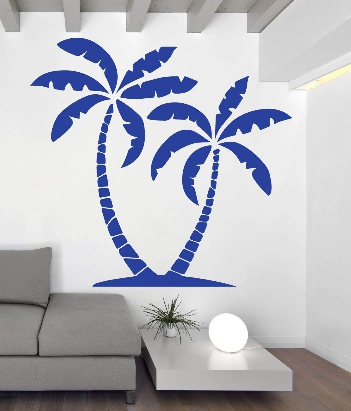 Large Vinyl Decal Sea Sun Beach Vacation Palm Tree Wall Sticker (n571