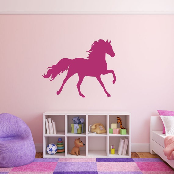 Prancing Horse Wall Decal For Girl S Bedroom Decoration Horse Lover S Gift