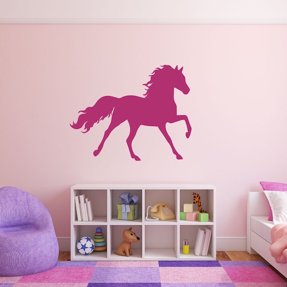 Prancing Horse Wall Decal For Girl S Bedroom Decoration Horse Lover S Gift