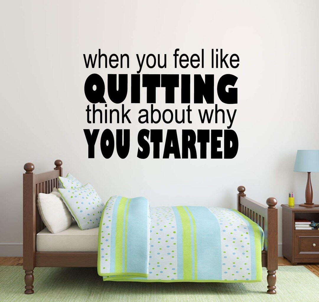 Motivational Quote Wall Decal – Inspirational Vinyl Sticker - Etsy