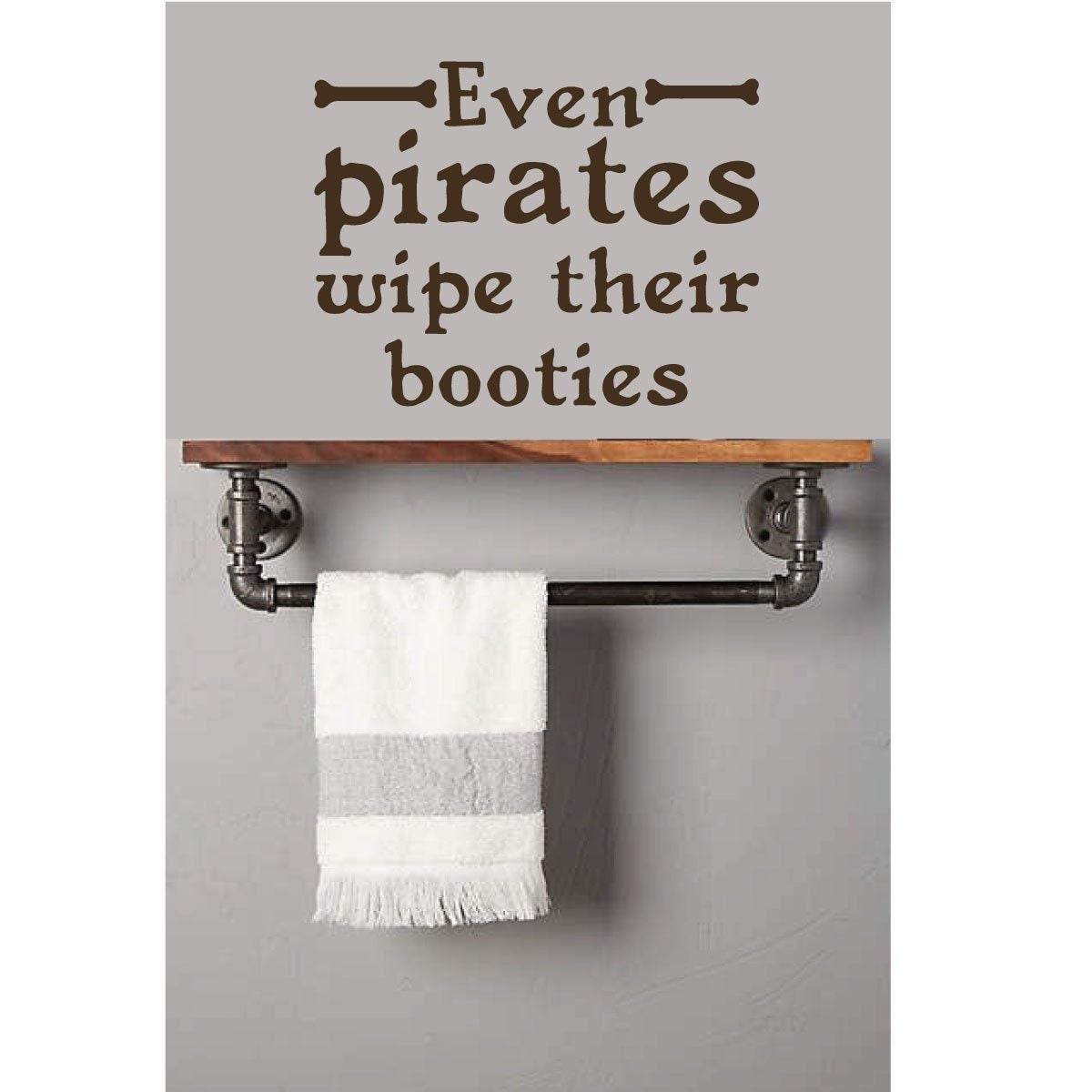 Pirate Themed Bathroom Even Pirates Wipe Their Booties - Etsy