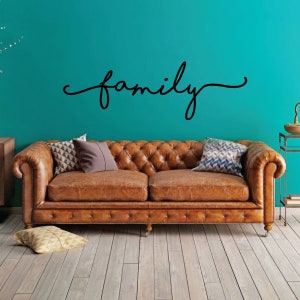 Family wall decal - Living Room Decor - Home Decoration - Vinyl Art Decal