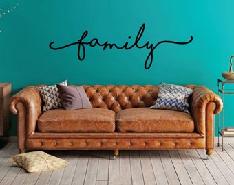 Family wall decal - Living Room Decor - Home Decoration - Vinyl Art Decal