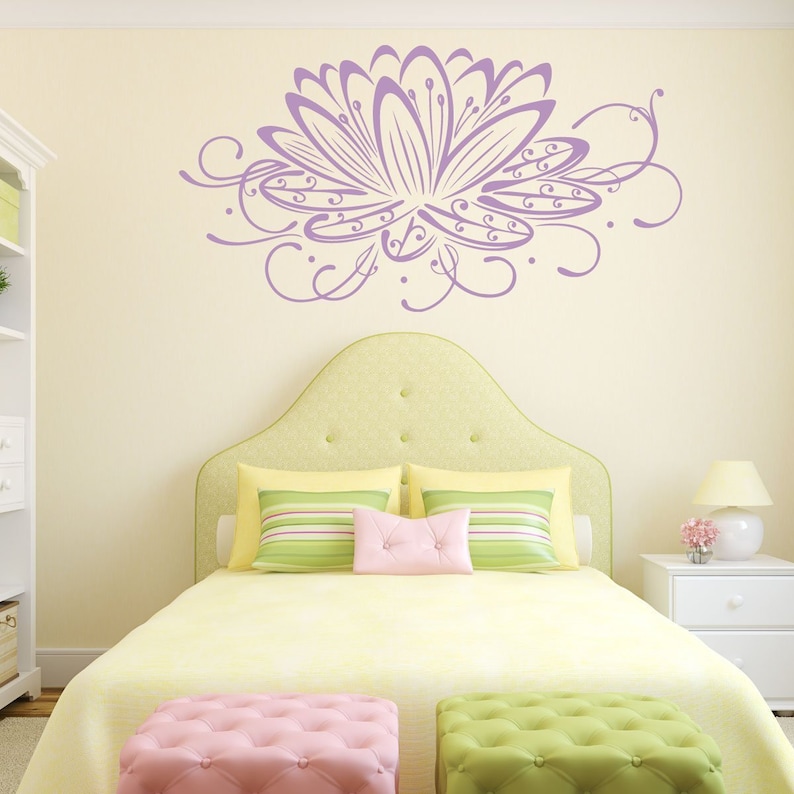 Purple Lotus Flower Lotus Flower Wall Decal White Lotus Flower Blue Lotus Flower Flower Decals For Wall Pink Lotus Flower Lotus