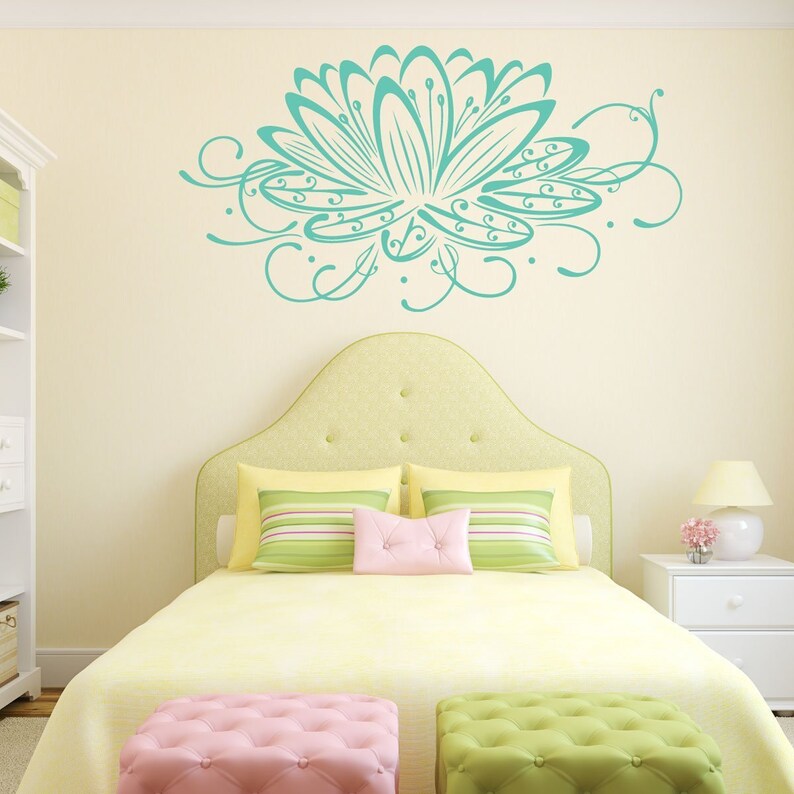 Purple Lotus Flower Lotus Flower Wall Decal White Lotus Flower Blue Lotus Flower Flower Decals For Wall Pink Lotus Flower Lotus