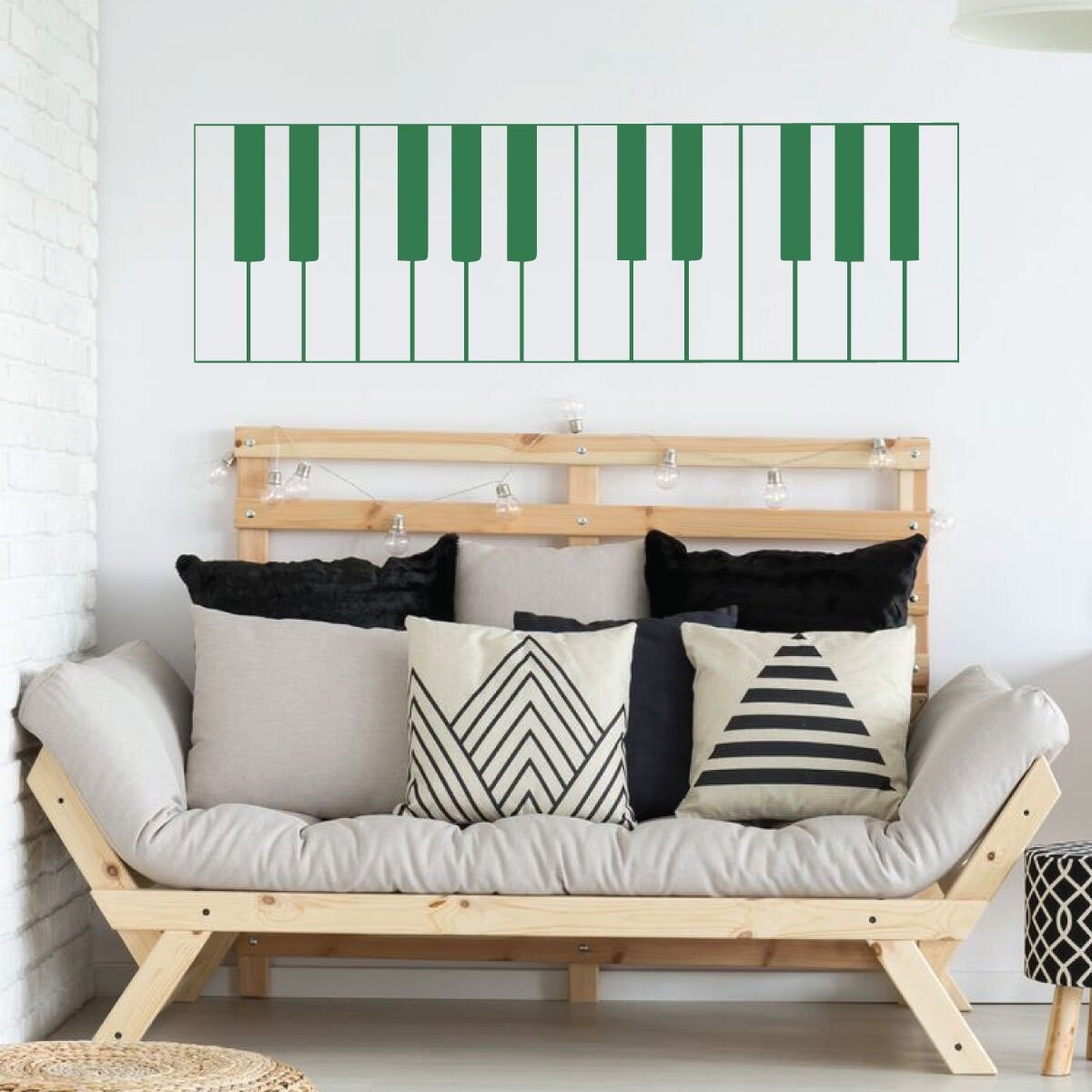 Piano Wall Art Keyboard Vinyl Wall Decal for Home School Etsy