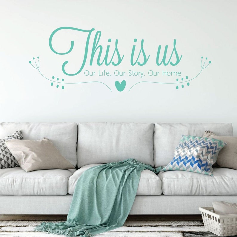 Family Wall Decal - This is Us Our Life, Our Story, Our Home - Vinyl ...