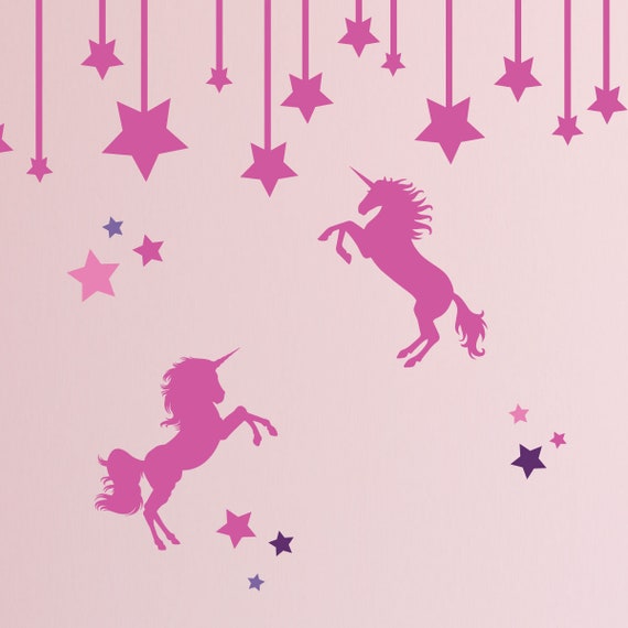 Be a Unicorn Full Wall Mural Vinyl Decal for Girl's Bedroom or