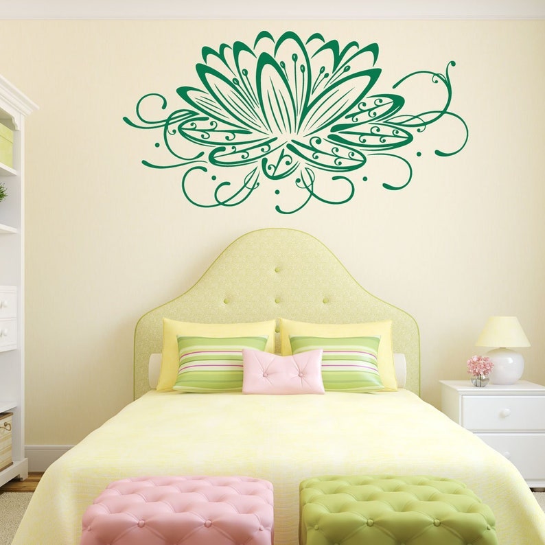 Purple Lotus Flower Lotus Flower Wall Decal White Lotus Flower Blue Lotus Flower Flower Decals For Wall Pink Lotus Flower Lotus
