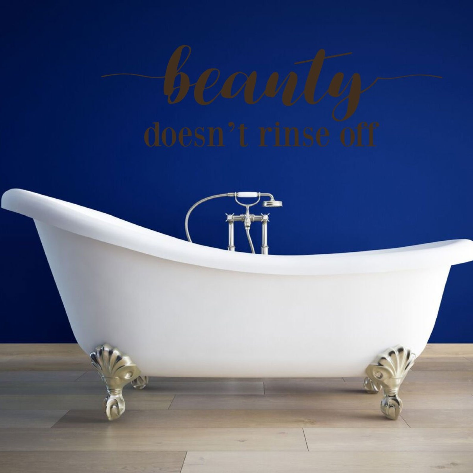 Bathroom Wall Decor Bath Decal Art Beauty Doesn't - Etsy