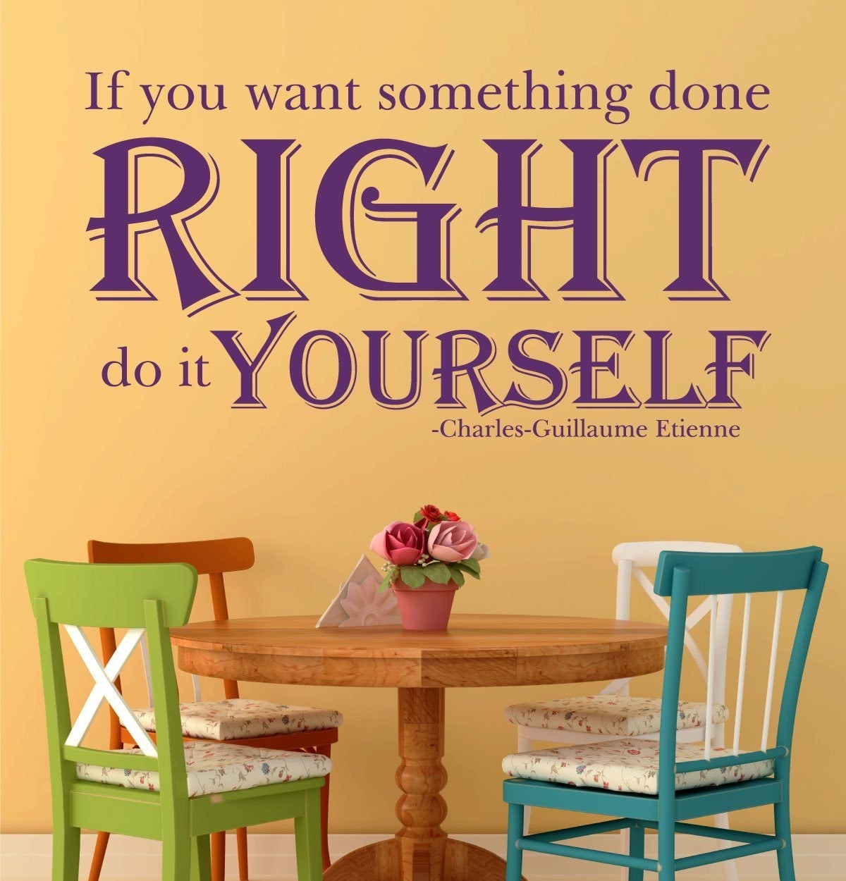 Quote Wall Decals If You Want Something Done Right Do It Etsy