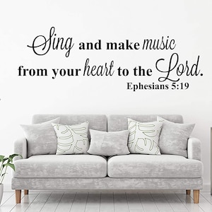 Gratitude Quote Wall Decal - Begin Each Day With A Grateful Heart - Christian, Religious Themed Vinyl Lettering Home Decor