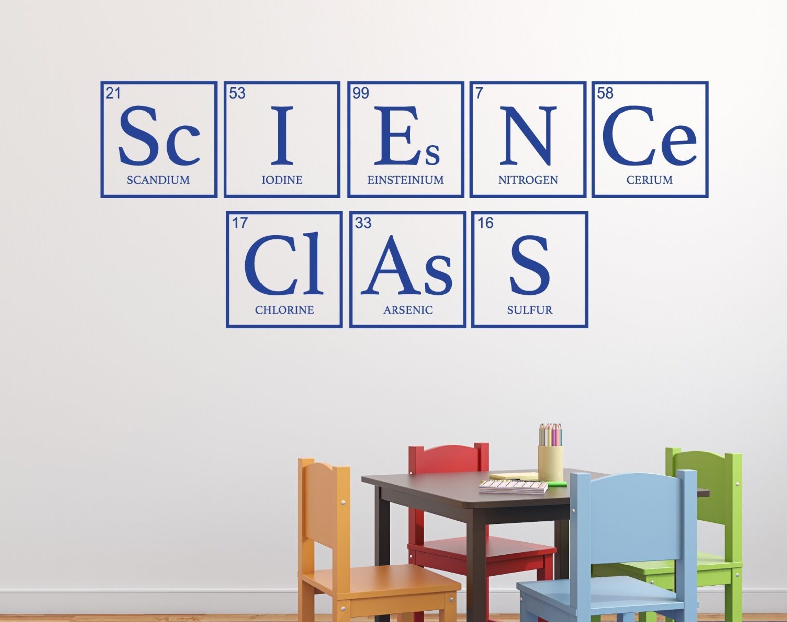 Periodic Table Decor Science Rocks Wall Decal for Teachers | Etsy