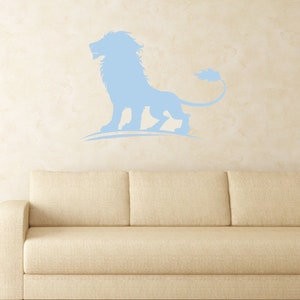 Lion Vinyl Decal, King of the Jungle Wall Art Sticker for Kids Room ...
