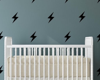 Lightning Vinyl Wall Sticker Decals | bedroom decor | boy wall decor| nursery decor