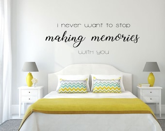 Making Memories Vinyl Wall Decal – Love Quote Bedroom Decor