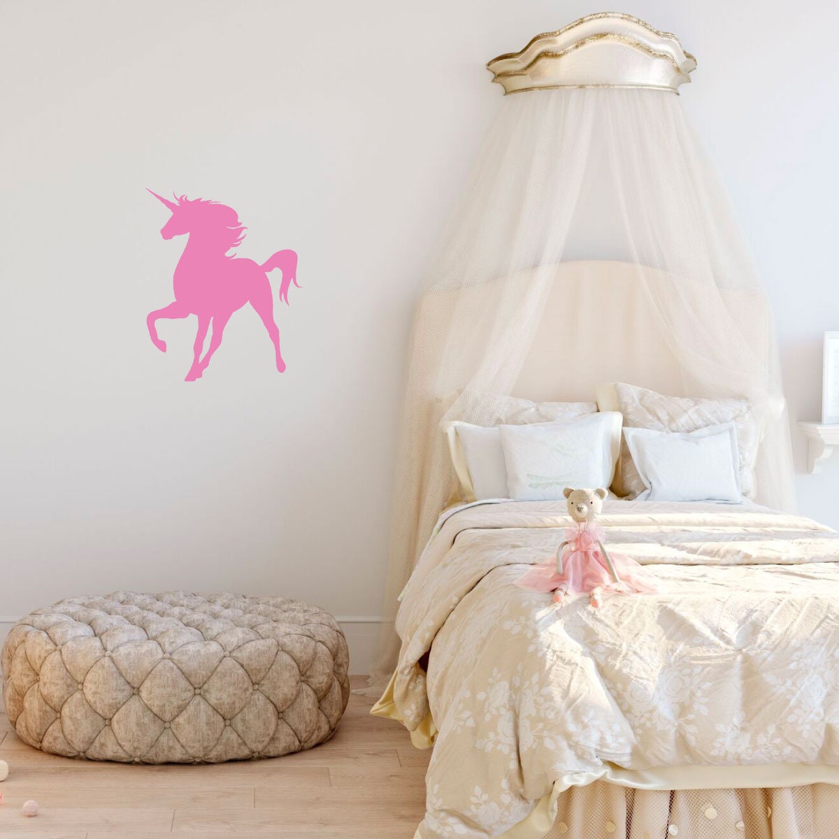 Fancy Unicorn Vinyl Wall Decal Stickers w/ Customized Colors Etsy