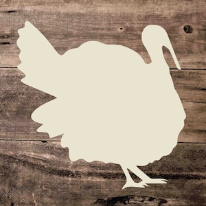 Thanksgiving Decorations - Vinyl Wall Decal, Turkey Silhouette, Autumn Decorations, Fall Home Decor