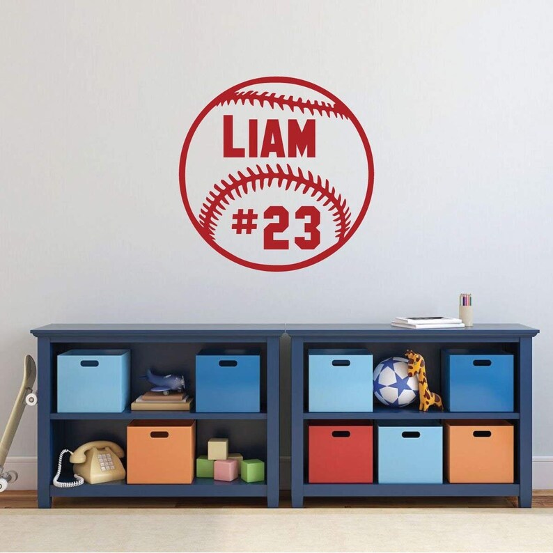 Baseball Wall Decor Personalized Baseball Decorations Etsy