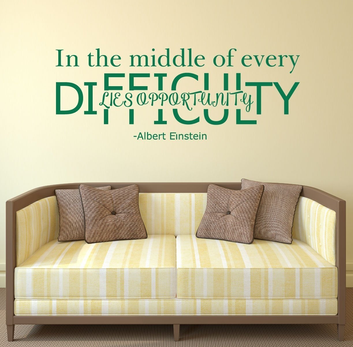 Albert Einstein Quote Vinyl Wall Decal - Motivational Home Decor - Etsy