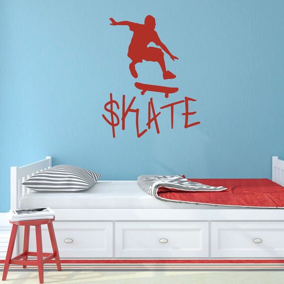 Skateboard in vinile adesivi murali Decor Skate Skater per