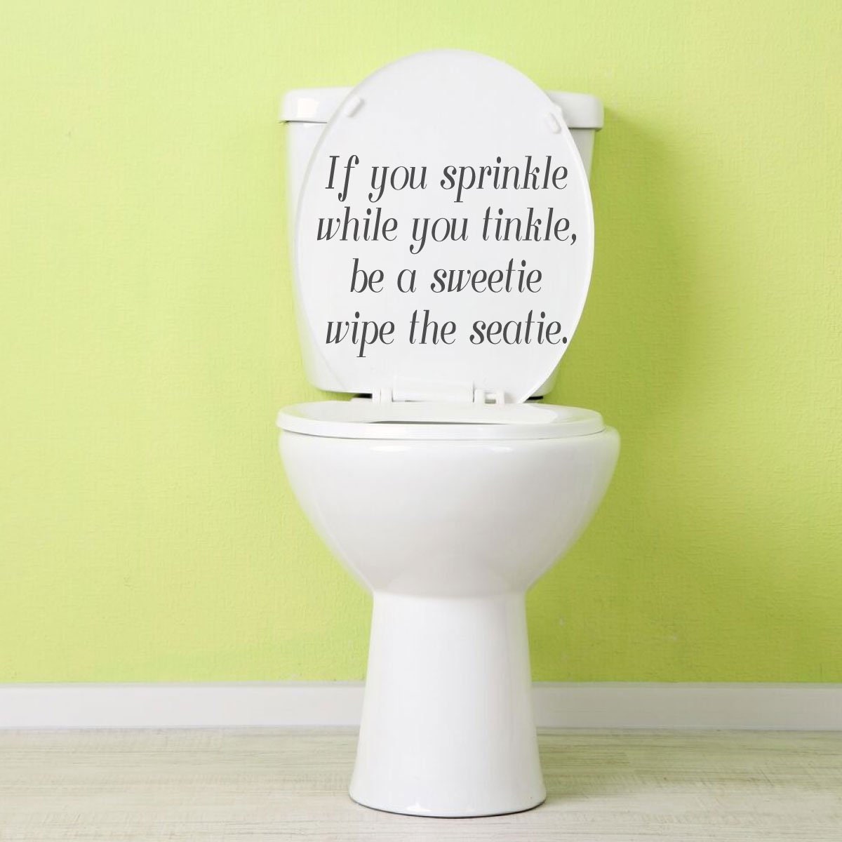 Funny Toilet Seat Decal for Boys and Men -\, image size:1200x1200