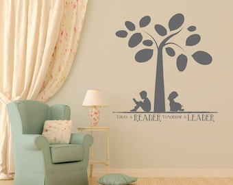 Reading Vinyl Decal, Library Classroom Decor
