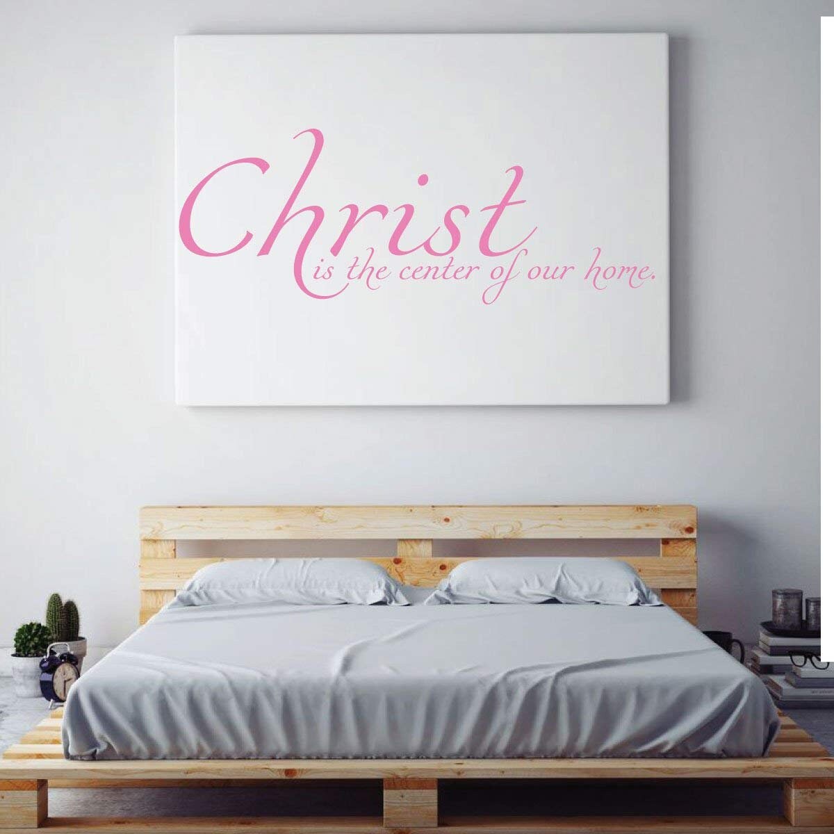 Christian Wall Decal Christ is the Center of Our Home Etsy
