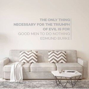 Inspirational Wall Decor - the Only Thing Necessary for Triumph - Vinyl