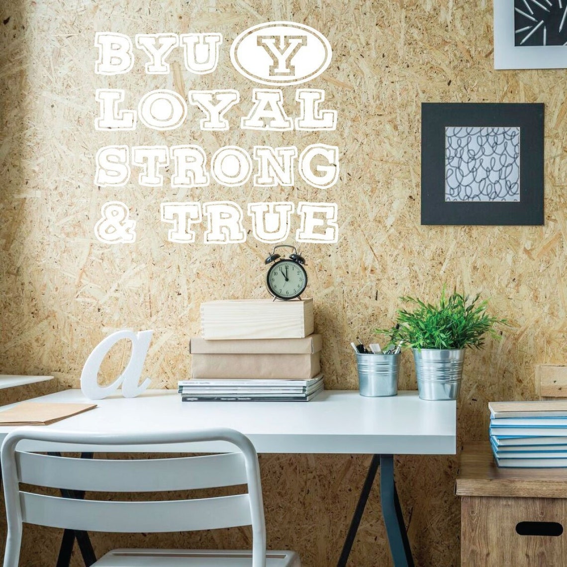 BYU Decal Loyal Strong and True Wall Decals for Home | Etsy
