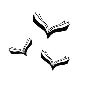 Vinyl Wall Decal Decoration for Teachers Flying Books Vinyl Sticker ...