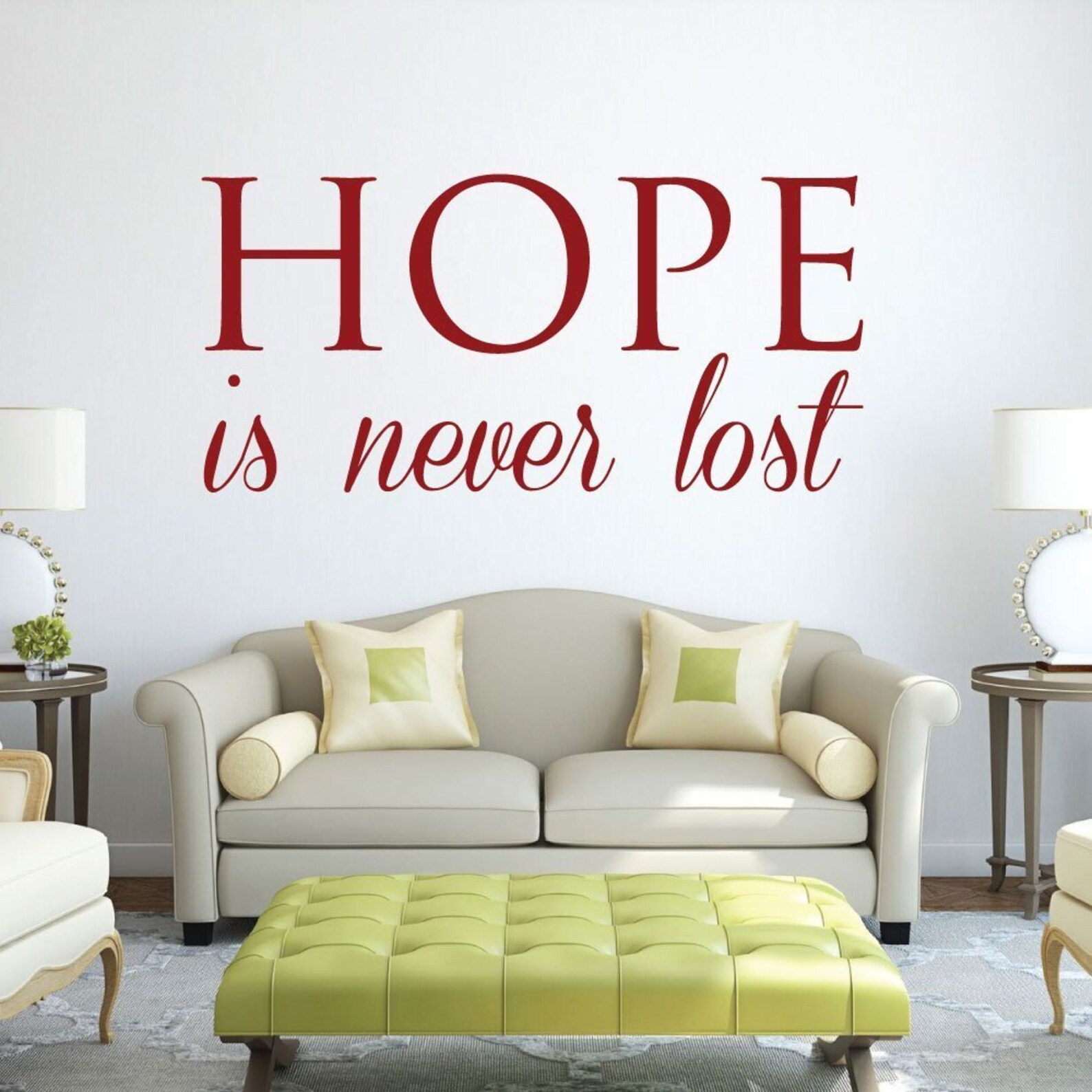 Hope Decal Vinyl Wall Decor Motivational Lettering Etsy