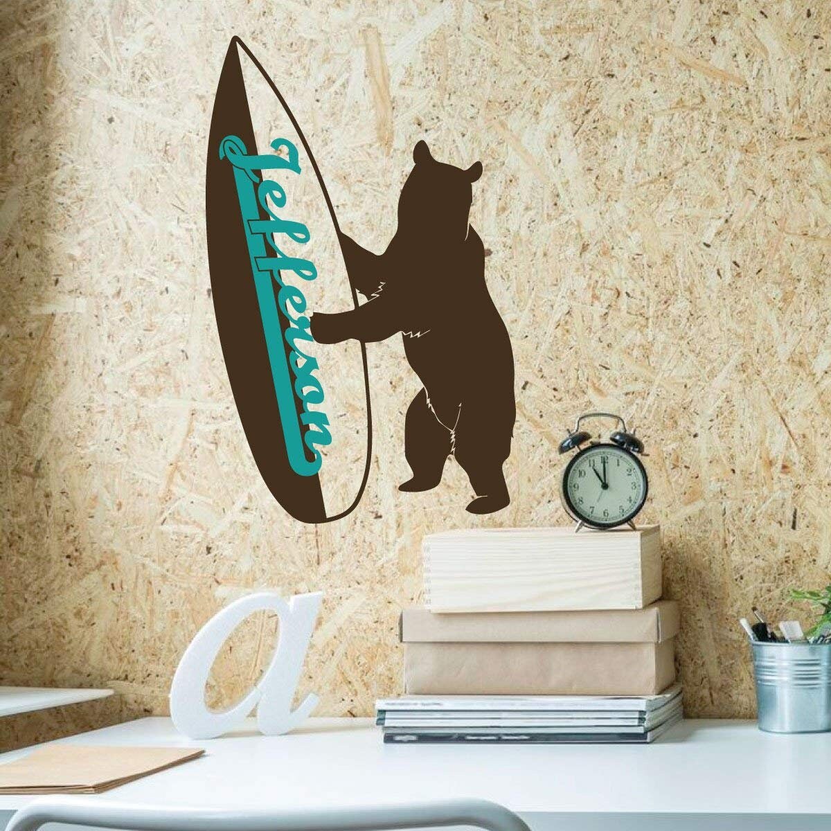 California Bear Surf Decal Vinyl Wall Art Decal For Home Etsy