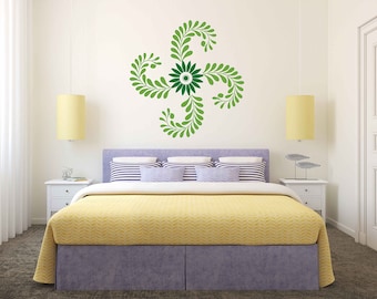 Flower Wallpaper Vinyl Wall Decals Home Decor - CustomVinylDecor