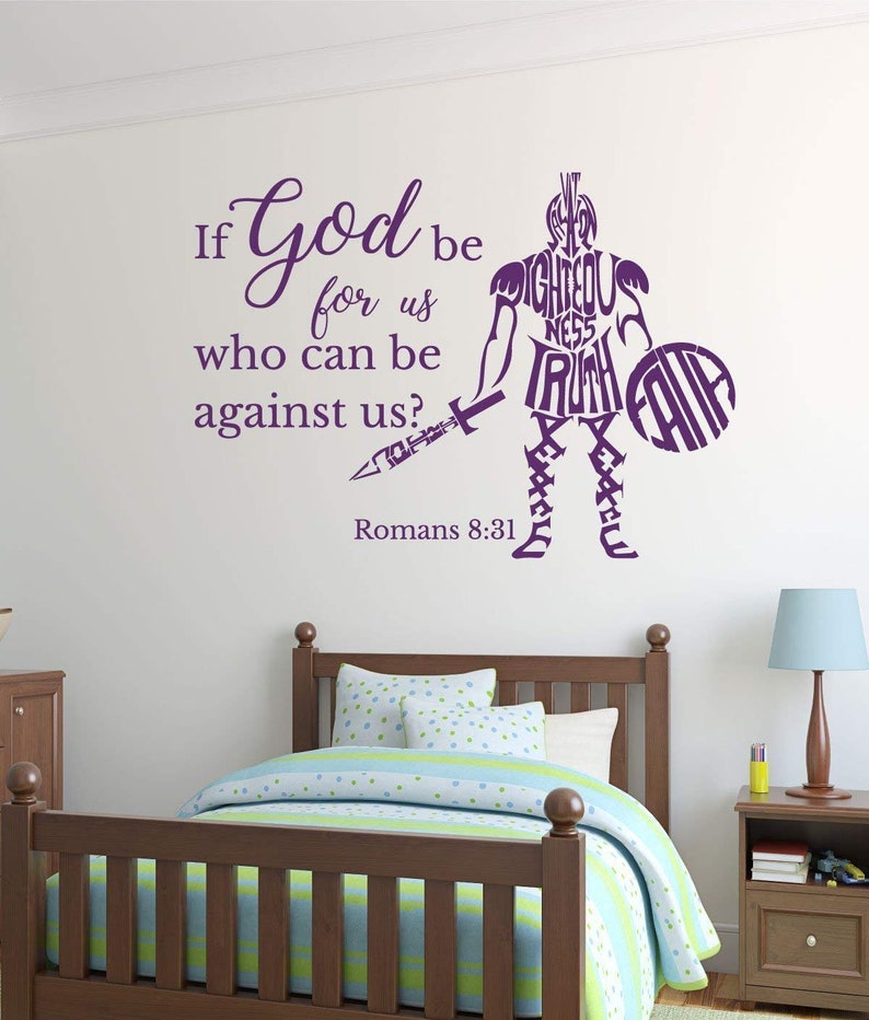 Romans 8:28 bible verse vinly wall decal sticker decor Romans 8:28 bible verse vinly wall decal sticker decor