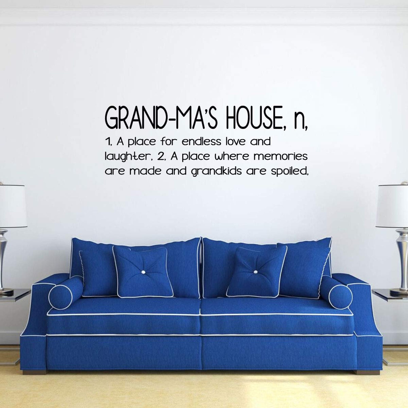 Grandma's House Wall Decal Grandchildren Fill A Space Etsy