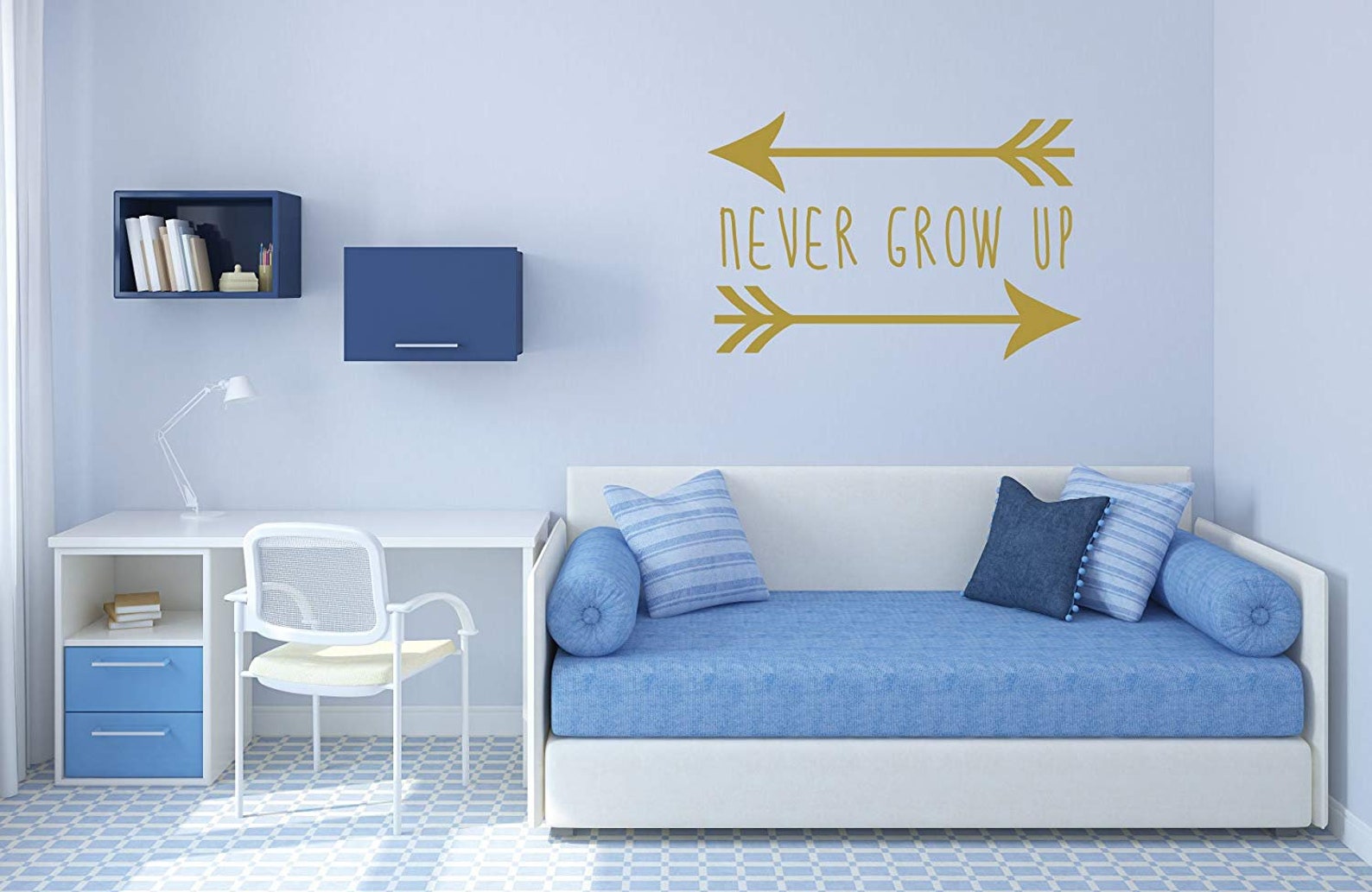 Children's Wall Decal Never Grow up Vinyl Decoration Etsy