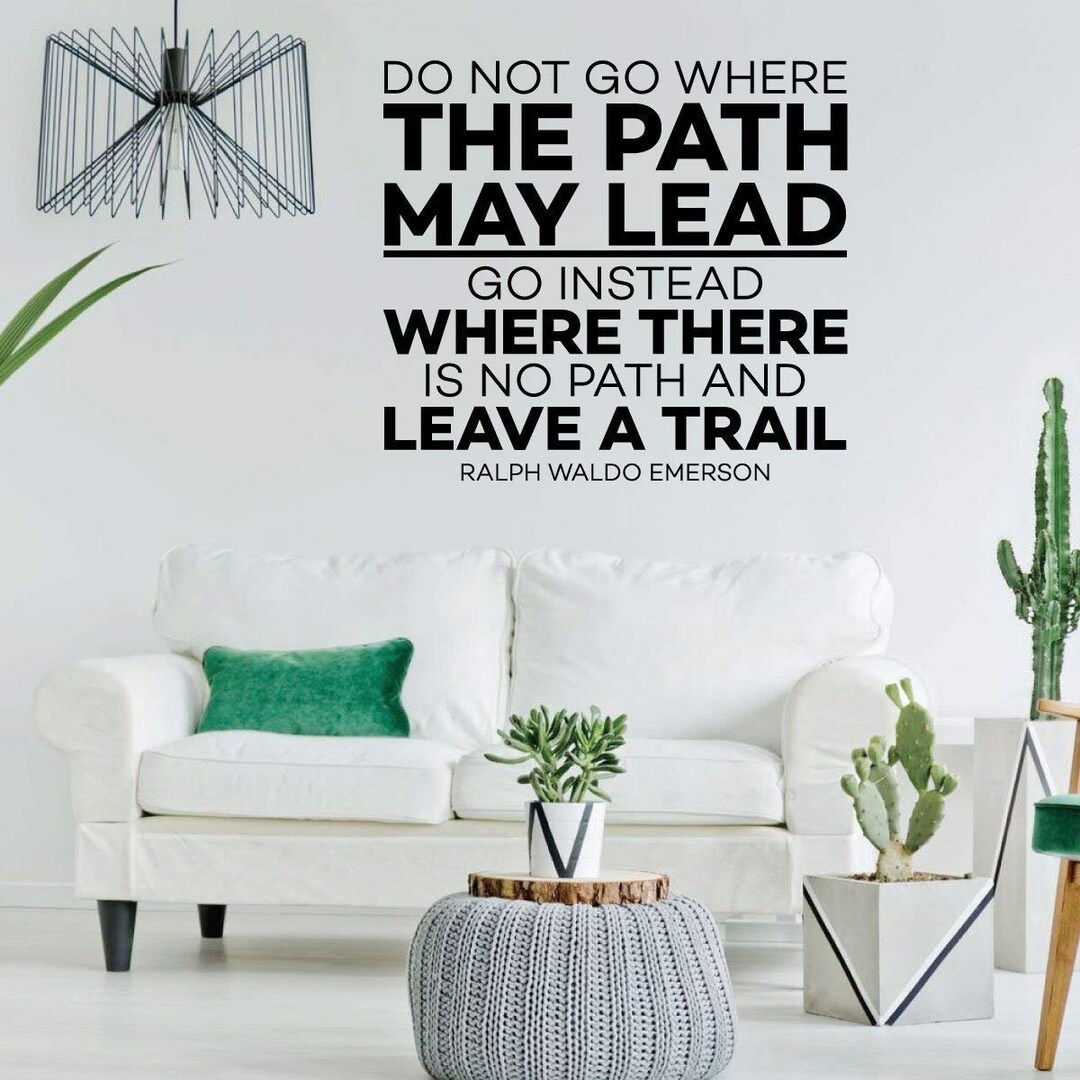 Inspirational Quote Wall Decal – Ralph Waldo Emerson Vinyl Art - Etsy