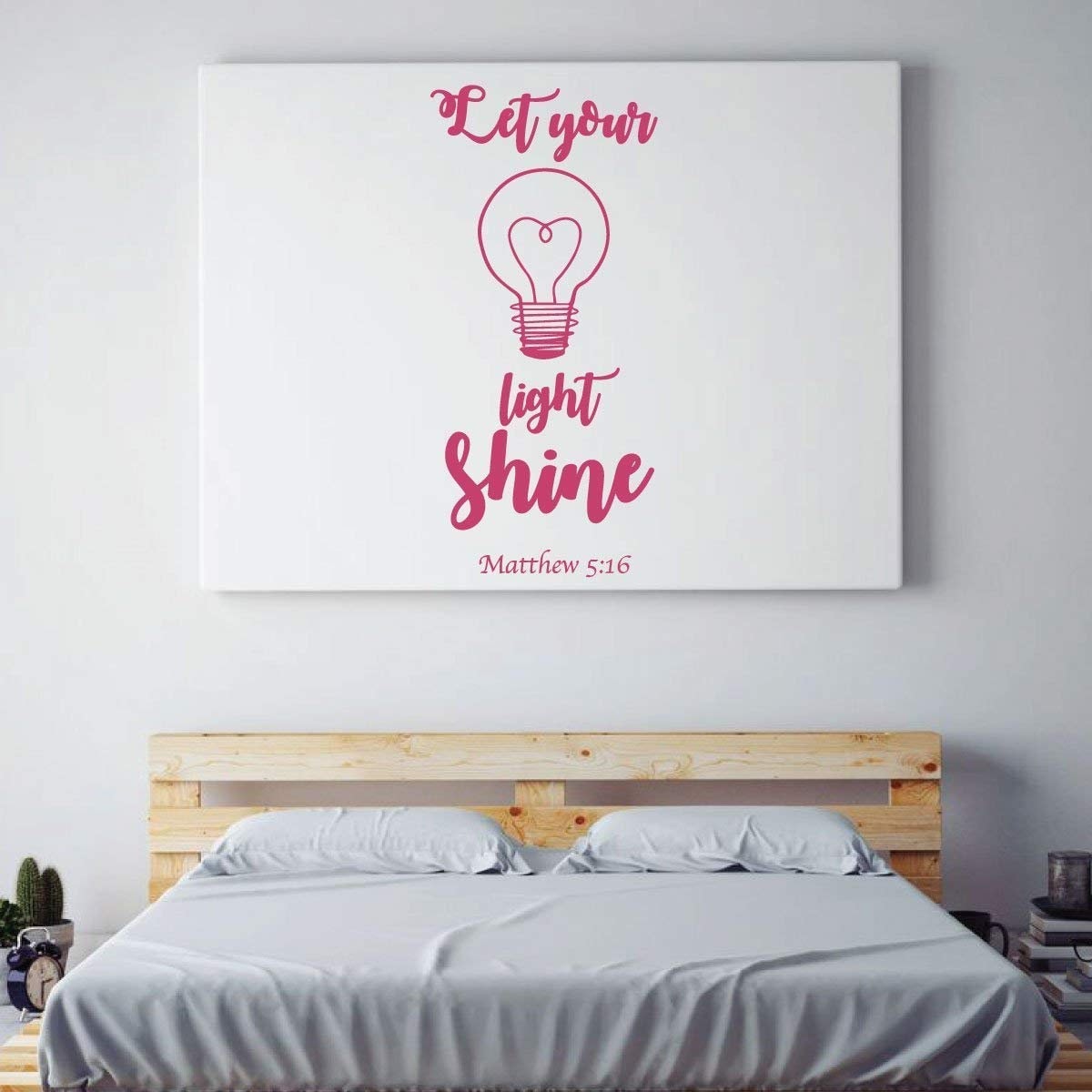 Christian Wall Decor Let Your Light Shine with Light Bulb | Etsy