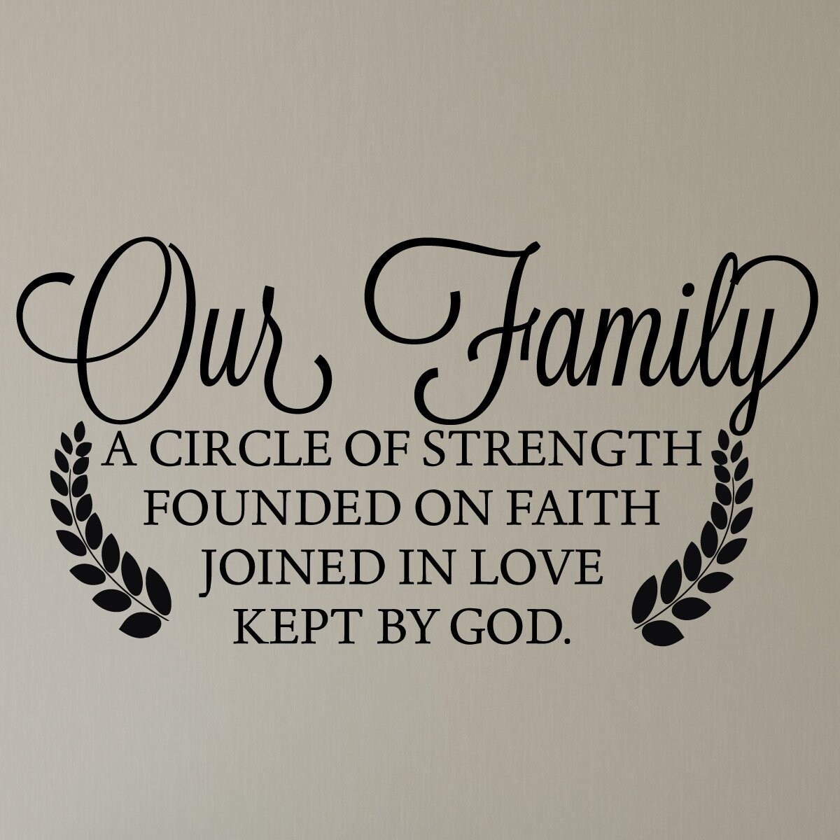 Family Wall Decor Our Family A Circle of Strength Founded on | Etsy