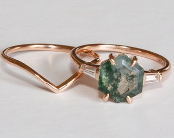 Curved wedding band, matching wedding band, unique wedding band