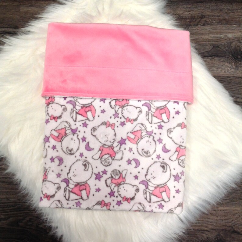 blush pink baby blanket
